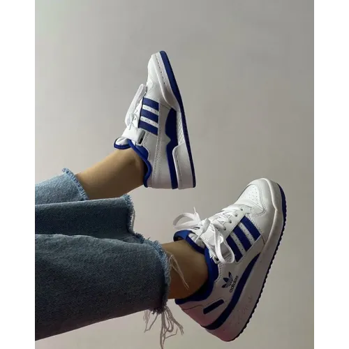 Adidas Forum Cırtlı Beyaz Lacivert