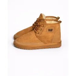 UGG Bağcıklı Süet Tüylü Bot Kahverengi