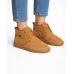UGG Bağcıklı Süet Tüylü Bot Kahverengi görsel 2