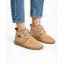 UGG Bağcıklı Süet Tüylü Bot Vizon görsel 2